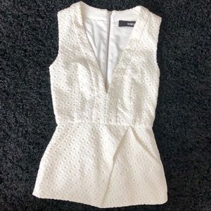 NICHOLAS white peplum night out top